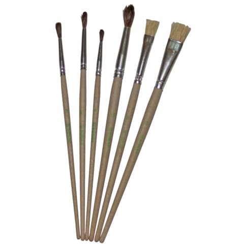 Pennelli scolastici Donau ÖKO punte e misure assortite - conf. 6 pz - 330399